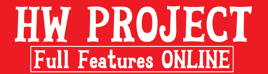 A clickable link which reads: "HW PROJECT Full Features ONLINE".